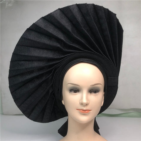 Image of Fan Auto gele headtie turbans head wrap-FrenzyAfricanFashion.com