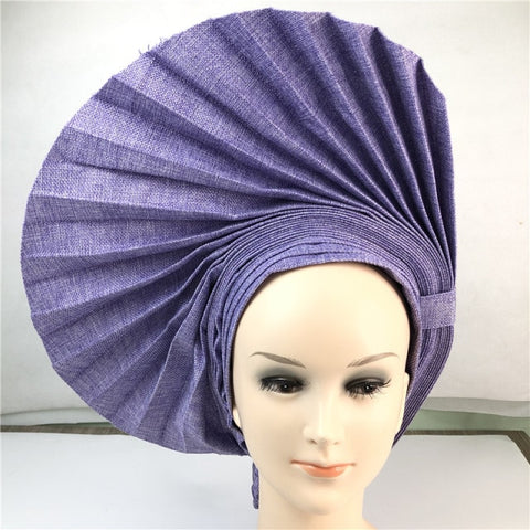 Image of Fan Auto gele headtie turbans head wrap-FrenzyAfricanFashion.com