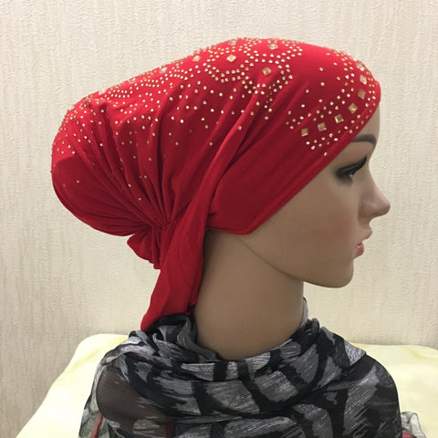 Image of scarf turban hijab with elastic band-FrenzyAfricanFashion.com