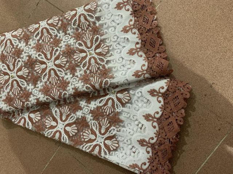 Image of French Sequins Net Lace Fabric Organza Nigerian Lace-FrenzyAfricanFashion.com