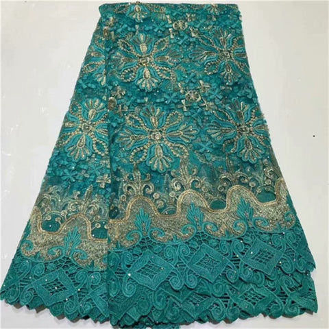 Image of French Sequins Net Lace Fabric Organza Nigerian Lace-FrenzyAfricanFashion.com