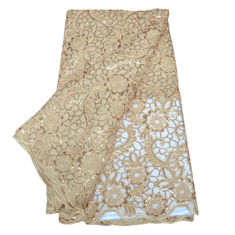 Image of 5 yards sequins lace fabric-FrenzyAfricanFashion.com