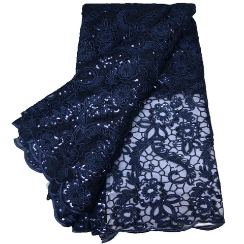 Image of 5 yards sequins lace fabric-FrenzyAfricanFashion.com