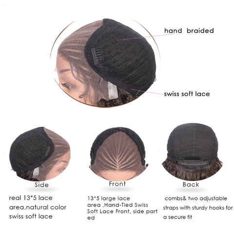 Image of Lace Front Wave Curly Wig With Baby Hair-FrenzyAfricanFashion.com