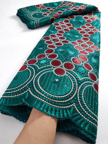 Image of Swiss Voile Lace Fabric 2.5 Yards-FrenzyAfricanFashion.com