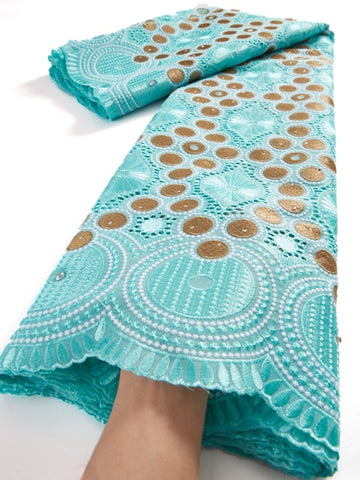 Image of Swiss Voile Lace Fabric 2.5 Yards-FrenzyAfricanFashion.com