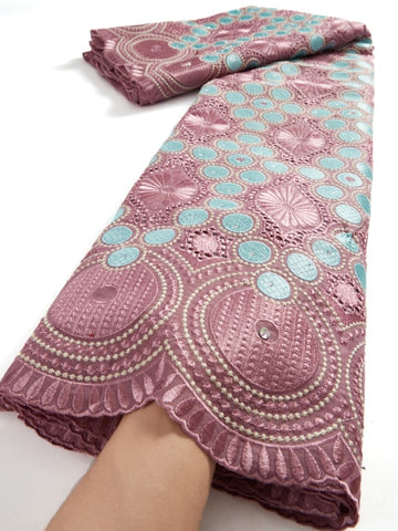 Image of Swiss Voile Lace Fabric 2.5 Yards-FrenzyAfricanFashion.com