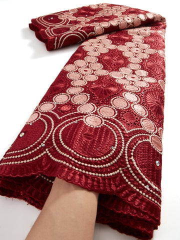 Image of Swiss Voile Lace Fabric 2.5 Yards-FrenzyAfricanFashion.com