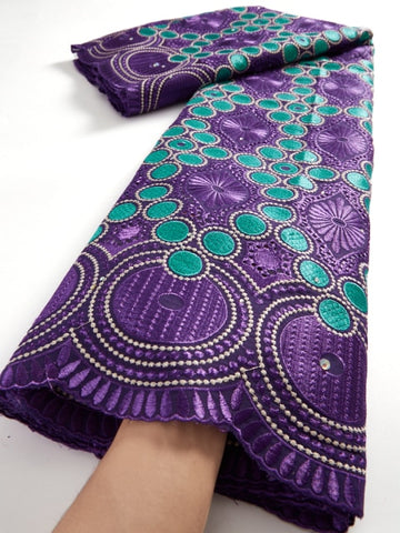 Image of Swiss Voile Lace Fabric 2.5 Yards-FrenzyAfricanFashion.com