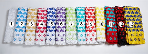 Image of Cotton Lace Fabric Swiss Voile Lace Embroidery 2.5 Yards-FrenzyAfricanFashion.com