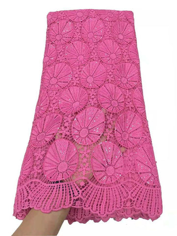 Image of 5 Yards African Cord Laces Fabrics Guipure-FrenzyAfricanFashion.com