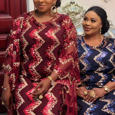 Image of women dress printing lady clothes dashiki africa one size boubou-FrenzyAfricanFashion.com