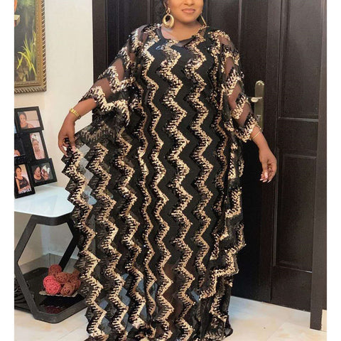 Image of women dress printing lady clothes dashiki africa one size boubou-FrenzyAfricanFashion.com