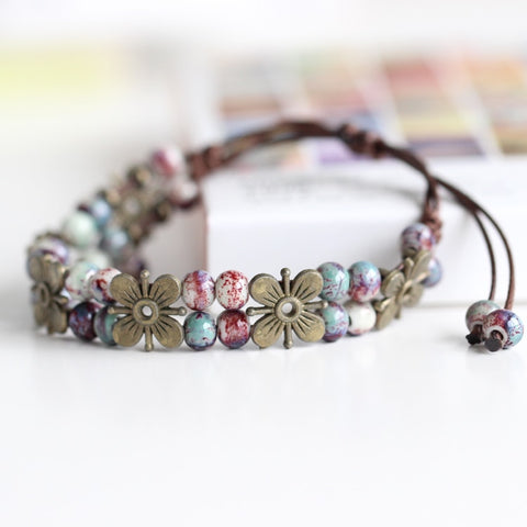 Image of Glaze Ceramic Trinkets Women Fashion Bracelets-FrenzyAfricanFashion.com