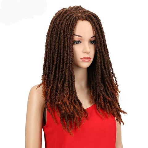 Image of Glamorous Hair 22 Inch Synthetic Crochet Braided Faux Dread Locs Long Wig-FrenzyAfricanFashion.com