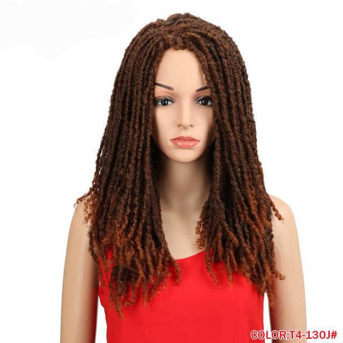 Image of Glamorous Hair 22 Inch Synthetic Crochet Braided Faux Dread Locs Long Wig-FrenzyAfricanFashion.com