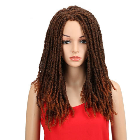 Image of Glamorous Hair 22 Inch Synthetic Crochet Braided Faux Dread Locs Long Wig-FrenzyAfricanFashion.com