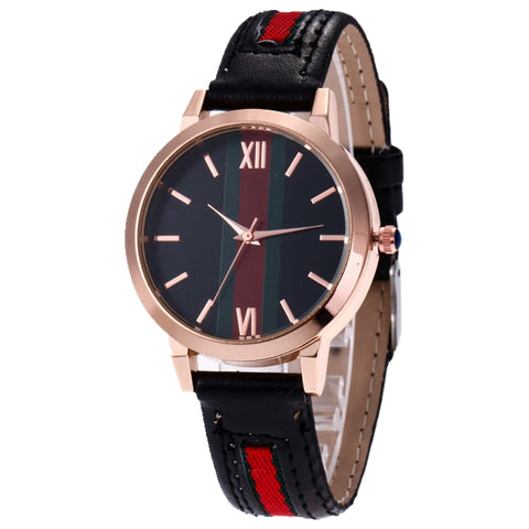 Image of Wholesale Colorful Leather Men and Women Unisex Wrist Watches-FrenzyAfricanFashion.com