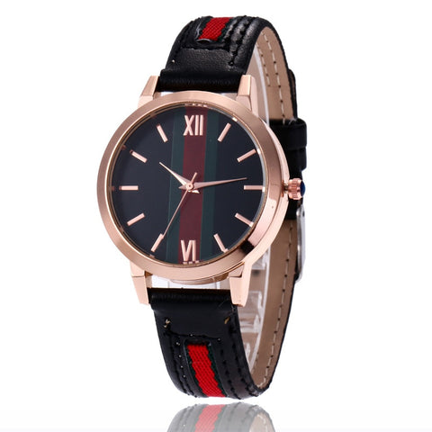Image of Wholesale Colorful Leather Men and Women Unisex Wrist Watches-FrenzyAfricanFashion.com