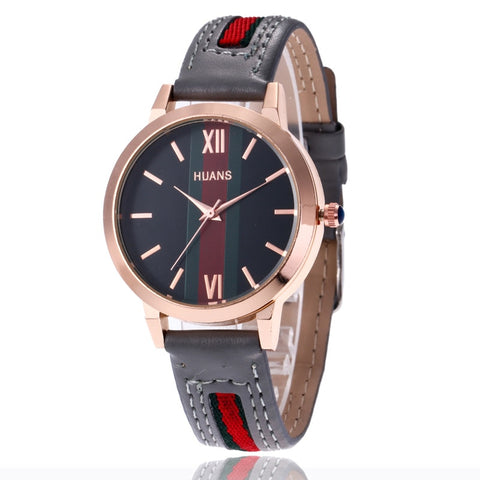 Image of Wholesale Colorful Leather Men and Women Unisex Wrist Watches-FrenzyAfricanFashion.com