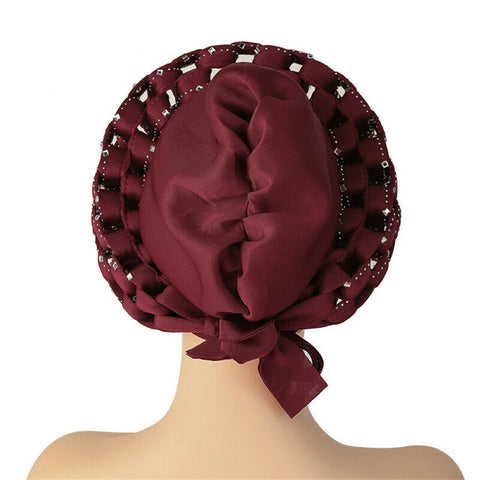 Image of Braided turbans Headband Headties With Stud-FrenzyAfricanFashion.com