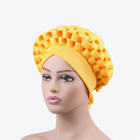 Image of Braided turbans Headband Headties Multi With No Studs-FrenzyAfricanFashion.com