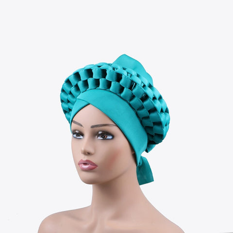 Image of Braided turbans Headband Headties Multi With No Studs-FrenzyAfricanFashion.com