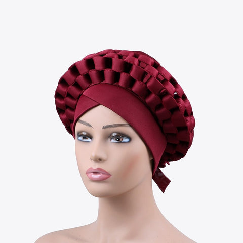 Image of Braided turbans Headband Headties Multi With No Studs-FrenzyAfricanFashion.com