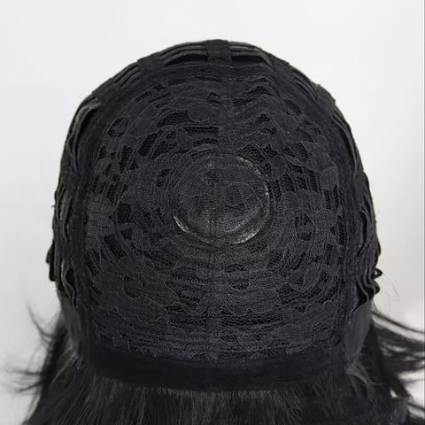 Image of Black Short Curly Wig Wave Synthetic Hair-FrenzyAfricanFashion.com