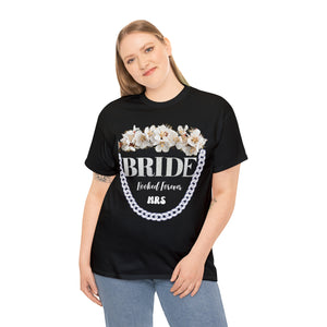 Personalized Bride Shirt | New Mrs. Wifey Gift For Bride | Bachelorette Party Bride To Be T-Shirt-FrenzyAfricanFashion.com