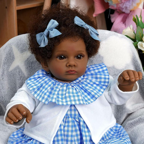 Image of Reborn Flesh tone Black Baby Doll - Shania-FrenzyAfricanFashion.com