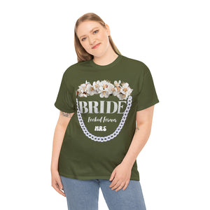 Personalized Bride Shirt | New Mrs. Wifey Gift For Bride | Bachelorette Party Bride To Be T-Shirt