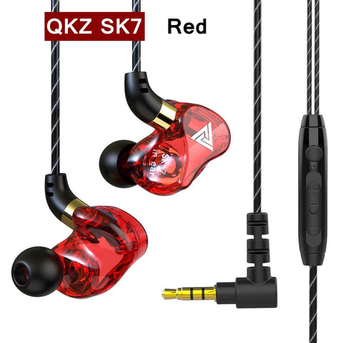 Image of Original QKZ AK6 Copper Driver HiFi Wired Earphone Sport Running Headphones Bass Stereo Headset Music Earbuds fone de ouvido-FrenzyAfricanFashion.com