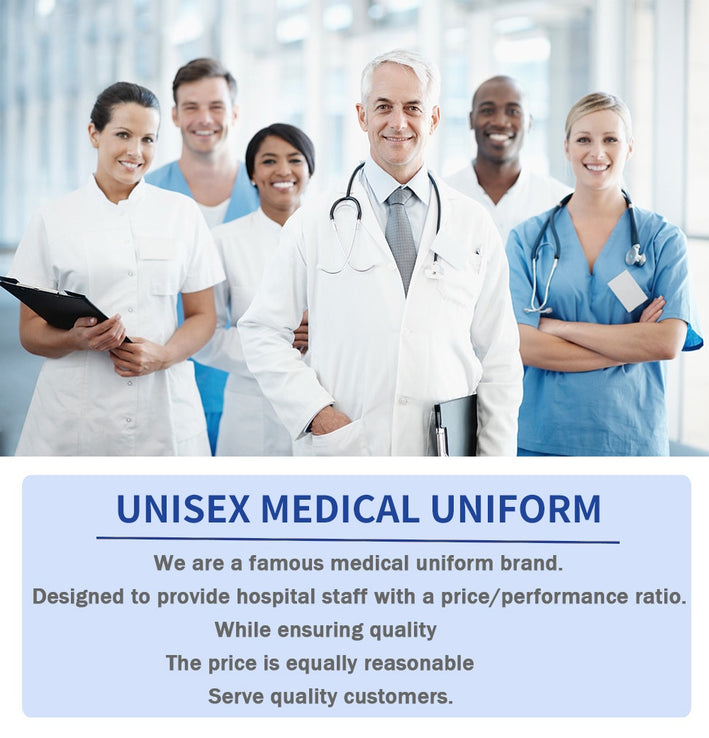 Scrubs Set Uniform Long Sleeved Medical Hospital Veterinary Nurse Uniforms-FrenzyAfricanFashion.com