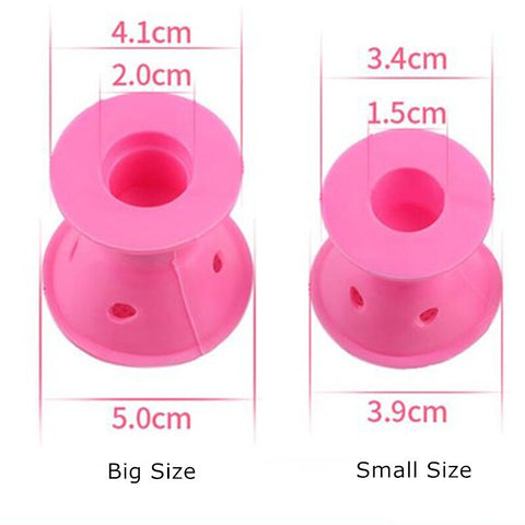 Image of Soft Rubber Silicone Hair Curler Twist Rollers Curler No Heat Styling DIY Tool-FrenzyAfricanFashion.com