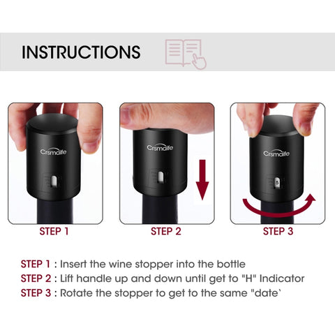 Image of Vacuum Red Wine Bottle Cap Stopper Vacuum Sealer Wine Stopper Fresh Wine Keeper Champagne Cork Stopper Kitchen Bar Tools-FrenzyAfricanFashion.com