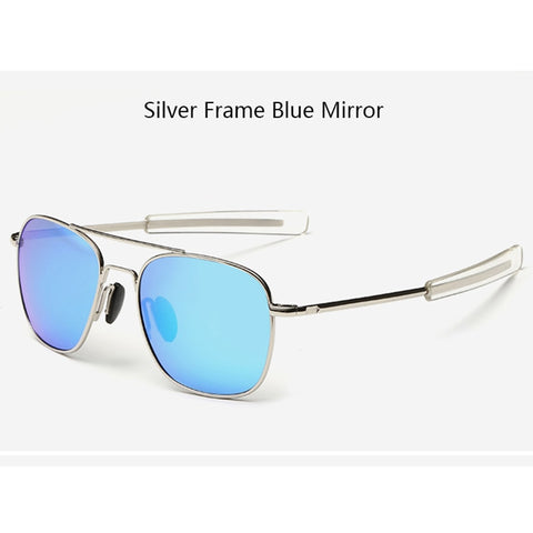 Image of Fashion Black American Army MILITARY Polarized Pilot Sunglasses Mens Brand American Optical Polarized Sun Glasses Oculos De Sol-FrenzyAfricanFashion.com