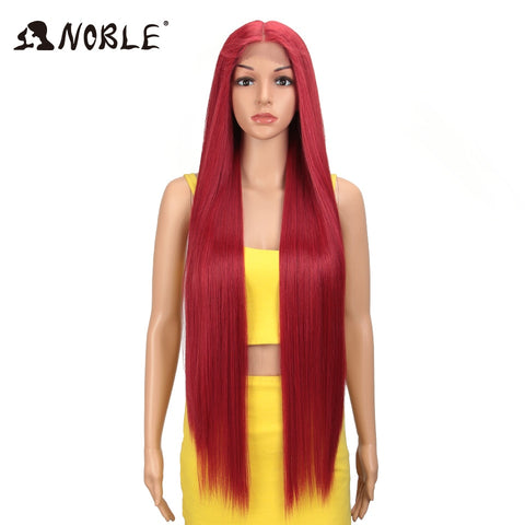 Image of Noble Synthetic Lace Front Wigs For Women 38 Inch Straight Wig Lace Wig Ombre Blonde Lace Wigs Cosplay Straight Lace Front Wig-FrenzyAfricanFashion.com