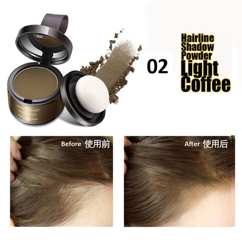 Image of Hair Fluffy Powder Instantly Black Root Cover Up Natural Instant Hairline Shadow Powder Hair Concealer Coverage-FrenzyAfricanFashion.com