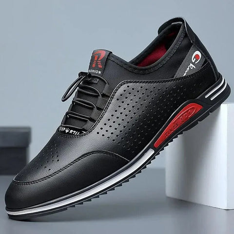 Image of Men's Leather Shoes Breathable Sports-FrenzyAfricanFashion.com