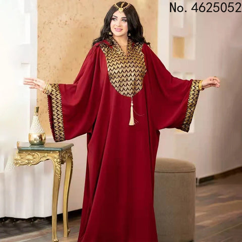 Image of dress Dubai Luxury Evening Dresses Women Abaya Dubai Turkey Islam Kaftan Muslim African Hooded Dress Robe Djellaba Femme-FrenzyAfricanFashion.com