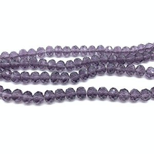 Wholesale 4x6mm/50pcs  Crystal Rondel Faceted Crystal Glass Beads Loose Spacer Round Beads for Jewelry Making Jewelry Diy