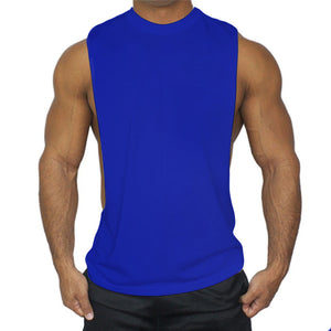 Basic Men's Sports Workout Sleeveless T-shirt Vest