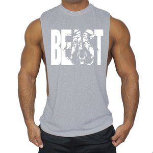Sports Sling Sleeveless Fitness T-shirt Muscle Vest