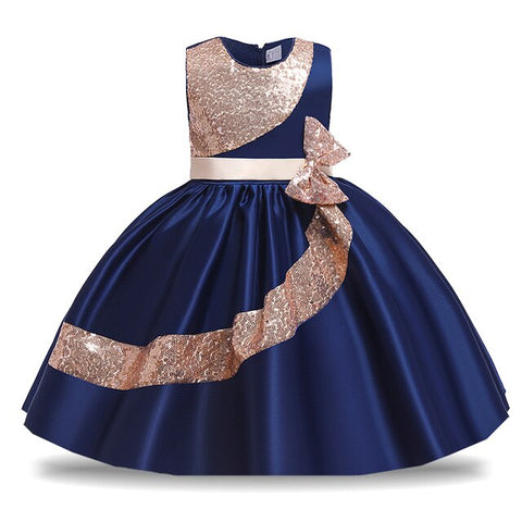 Image of Pageant Kids Party Dress Sequin Princess Elegant Girls Clothes-FrenzyAfricanFashion.com