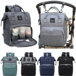 Mommy Diaper Bags Baby Stroller Hanging Bag Mother Large Capacity Nappy Backpacks with Changing Mat Convenient Baby Nursing Bags-FrenzyAfricanFashion.com