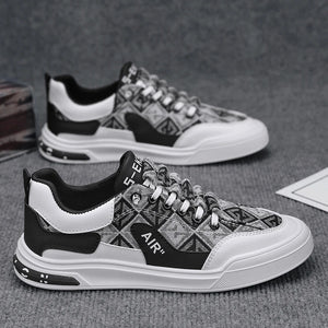 Men's Leather Shoes Casual Comfort Cricket Shoes Fashion Sneakers For Men Lightweight Driving Shoes