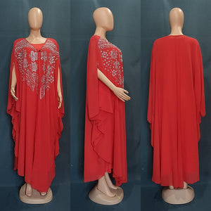 Women Dashiki Robe Evening Long Dress Abaya