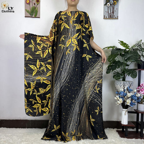 Image of Turkey Abaya Loose Silk Oversize Women Clothing-FrenzyAfricanFashion.com