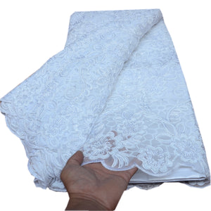 5 yards High quality African sequins lace fabric  wedding Nigerian occasional